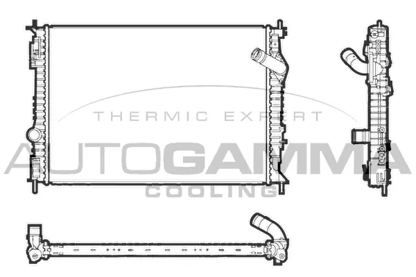 Radiator, engine cooling (107278)