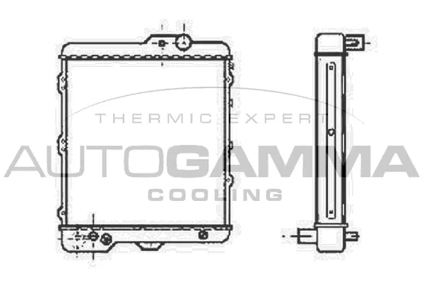 Radiator, engine cooling (100042)