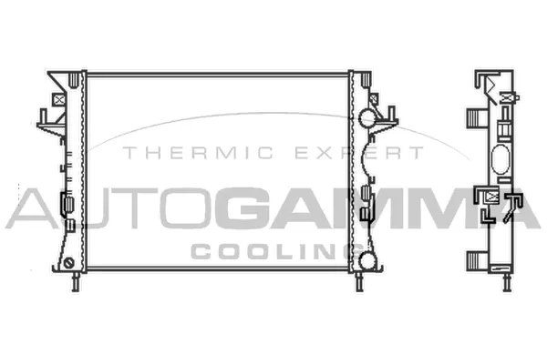 Radiator, engine cooling (103114)