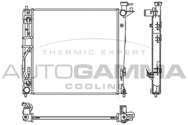 Radiator, engine cooling (107120)