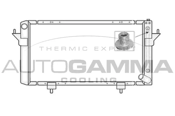Radiator, engine cooling (104666)