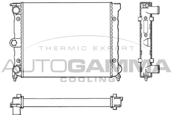 Radiator, engine cooling (101041)
