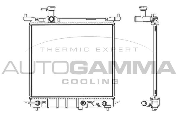 Radiator, engine cooling (107758)
