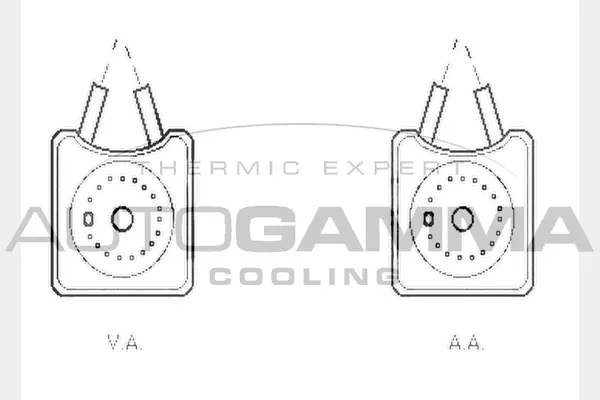 Oil Cooler, engine oil (104613)