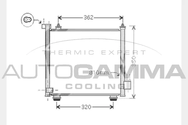Condenser, air conditioning (104463)