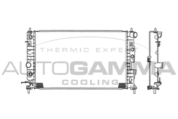 Radiator, engine cooling (101325)