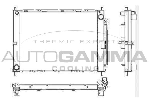 Radiator, engine cooling (105900)