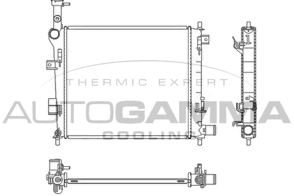 Radiator, engine cooling (107835)