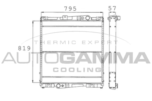 Radiator, engine cooling (400110)