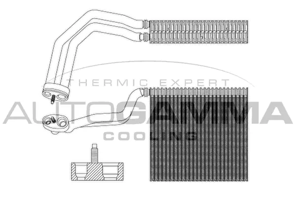 Evaporator, air conditioning (112073)