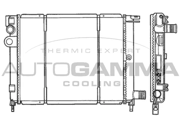 Radiator, engine cooling (100154)