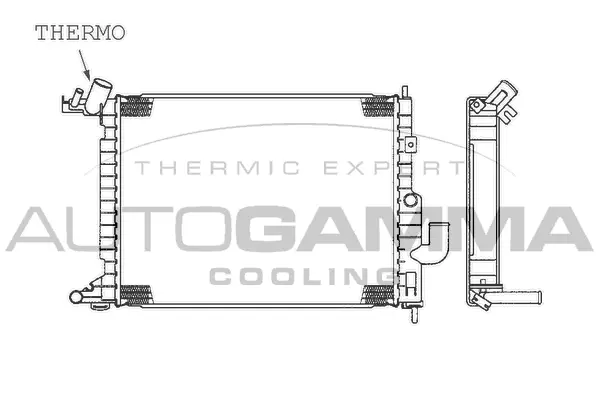 Radiator, engine cooling (101326)