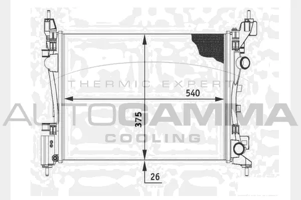 Radiator, engine cooling (104556)