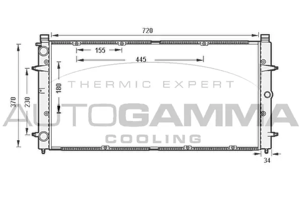 Radiator, engine cooling (103376)