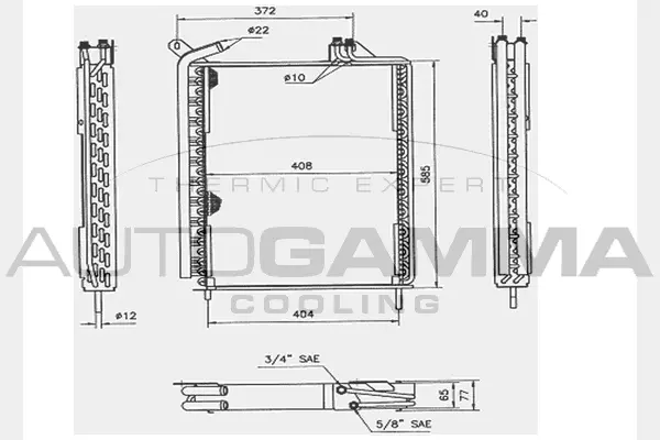 Condenser, air conditioning (104760)