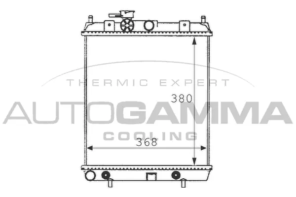 Radiator, engine cooling (100628)