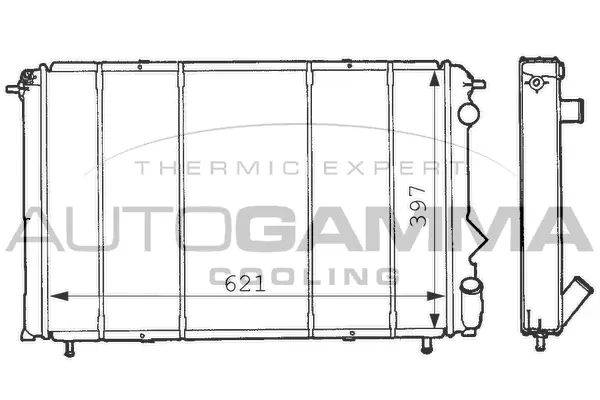 Radiator, engine cooling (100887)