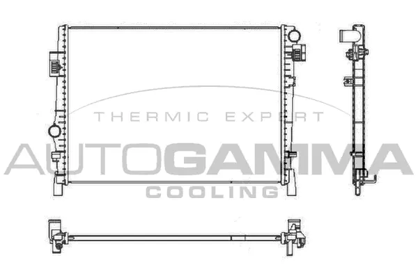Radiator, engine cooling (105693)