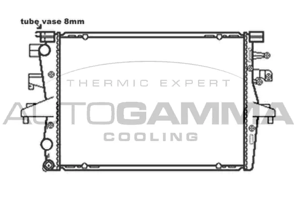 Radiator, engine cooling (103543)