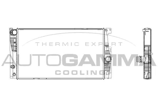 Radiator, engine cooling (107636)