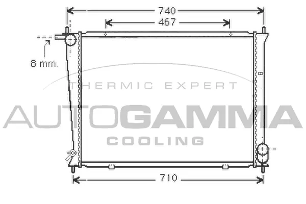 Radiator, engine cooling (104268)