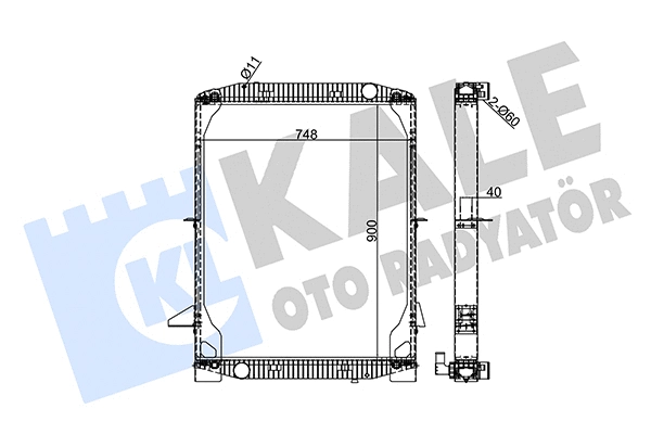 Radiator, engine cooling (351385)