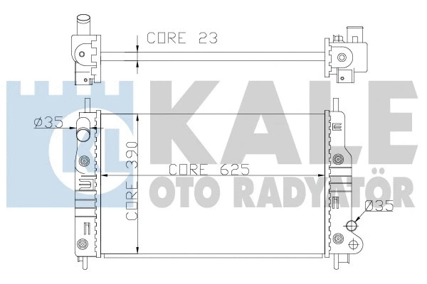 Radiator, engine cooling (355900)