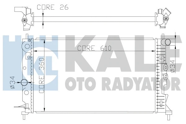 Radiator, engine cooling (374100)