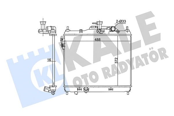 Radiator, engine cooling (362710)