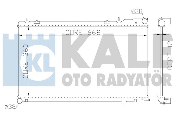 Radiator, engine cooling (364900)