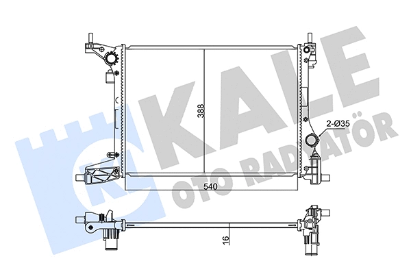 Radiator, engine cooling (347295)