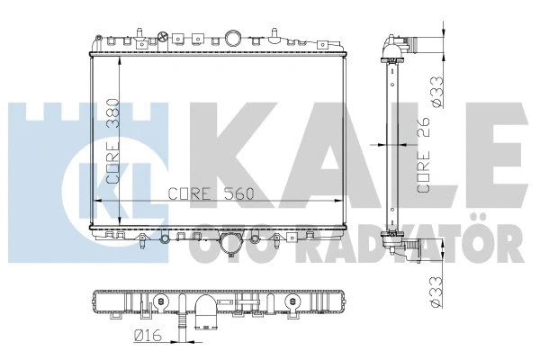 Radiator, engine cooling (258100)