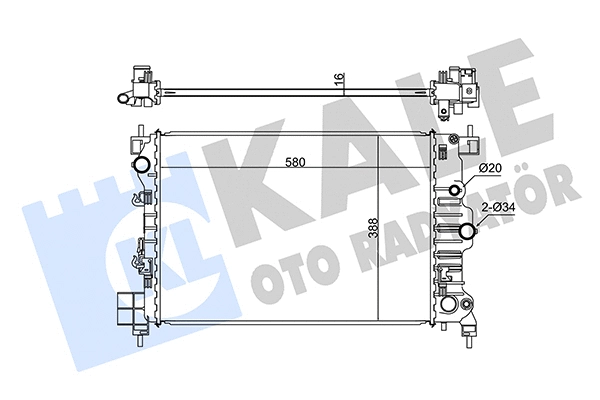 Radiator, engine cooling (346085)