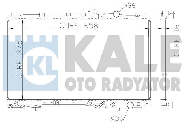 Radiator, engine cooling (342040)