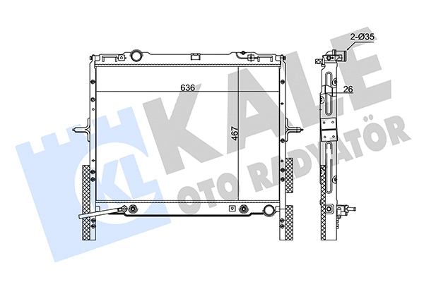 Radiator, engine cooling (349255)