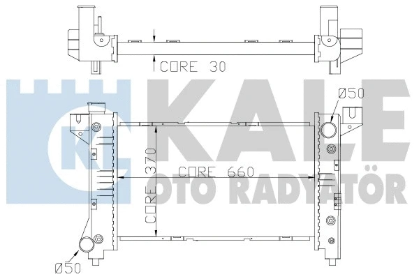 Radiator, engine cooling (355700)