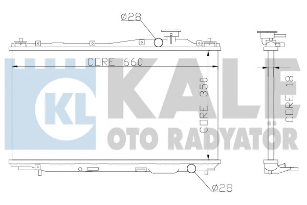 Radiator, engine cooling (357000)