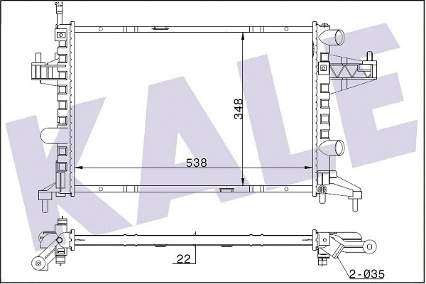Radiator, engine cooling (364300)