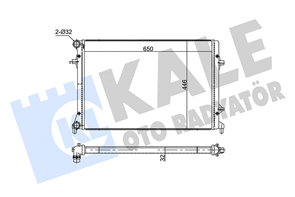 Radiator, engine cooling (354240)