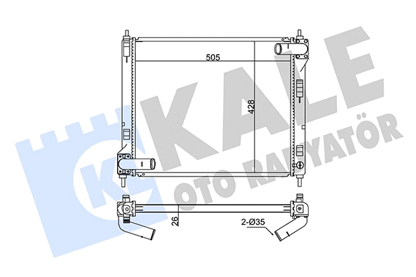 Radiator, engine cooling (346005)