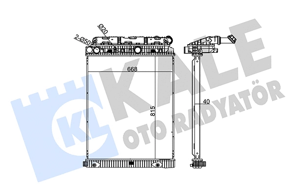 Radiator, engine cooling (352840)