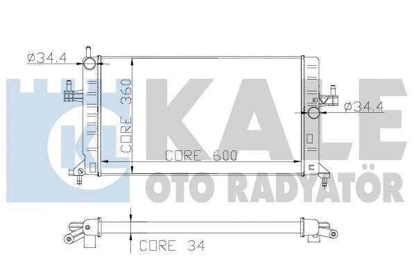 Radiator, engine cooling (179700)