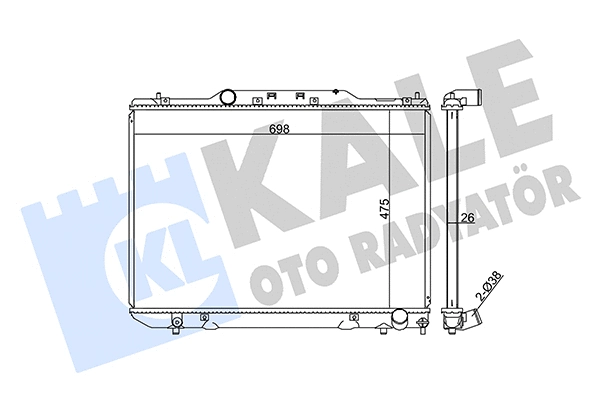 Radiator, engine cooling (351975)