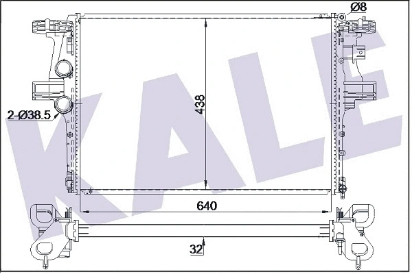 Radiator, engine cooling (354990)