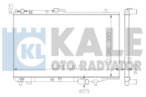Radiator, engine cooling (342010)