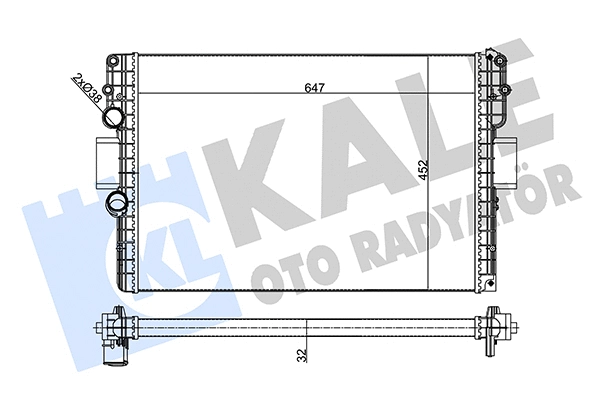 Radiator, engine cooling (356245)