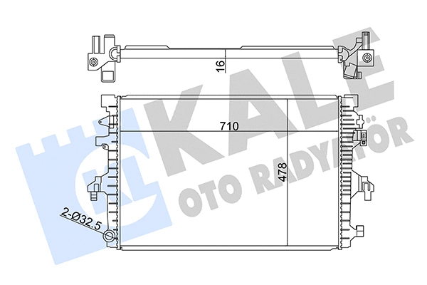 Radiator, engine cooling (358925)