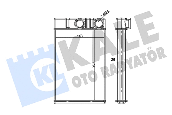Heat Exchanger, interior heating (352130)