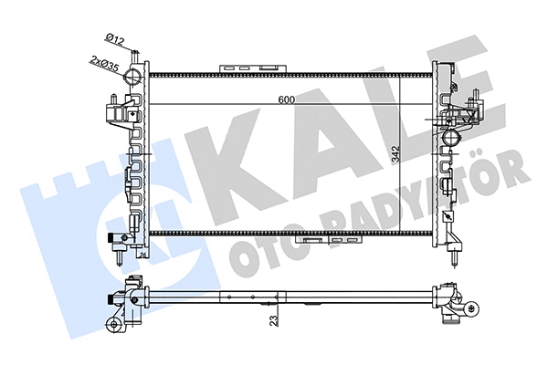 Radiator, engine cooling (356875)