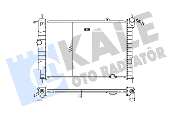 Radiator, engine cooling (370700)